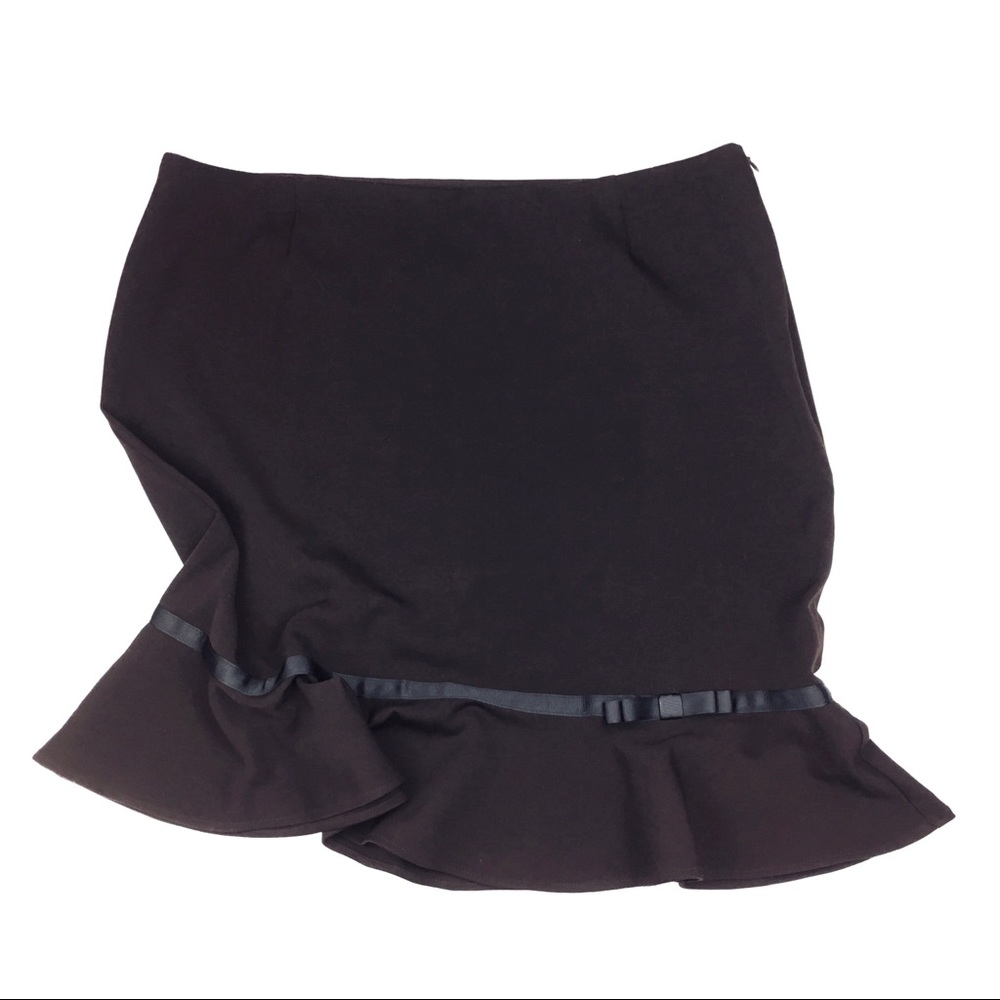 Brown skirt with ribbon detail from Pantology -12-